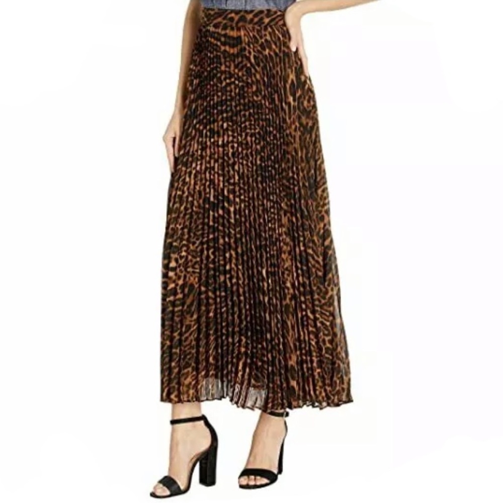 Ralph Lauren Animal-Print Pleated Skirt Size: 10P